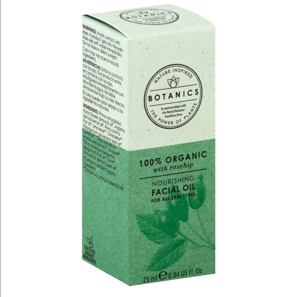 100% Organic Nourishing Facial Oil